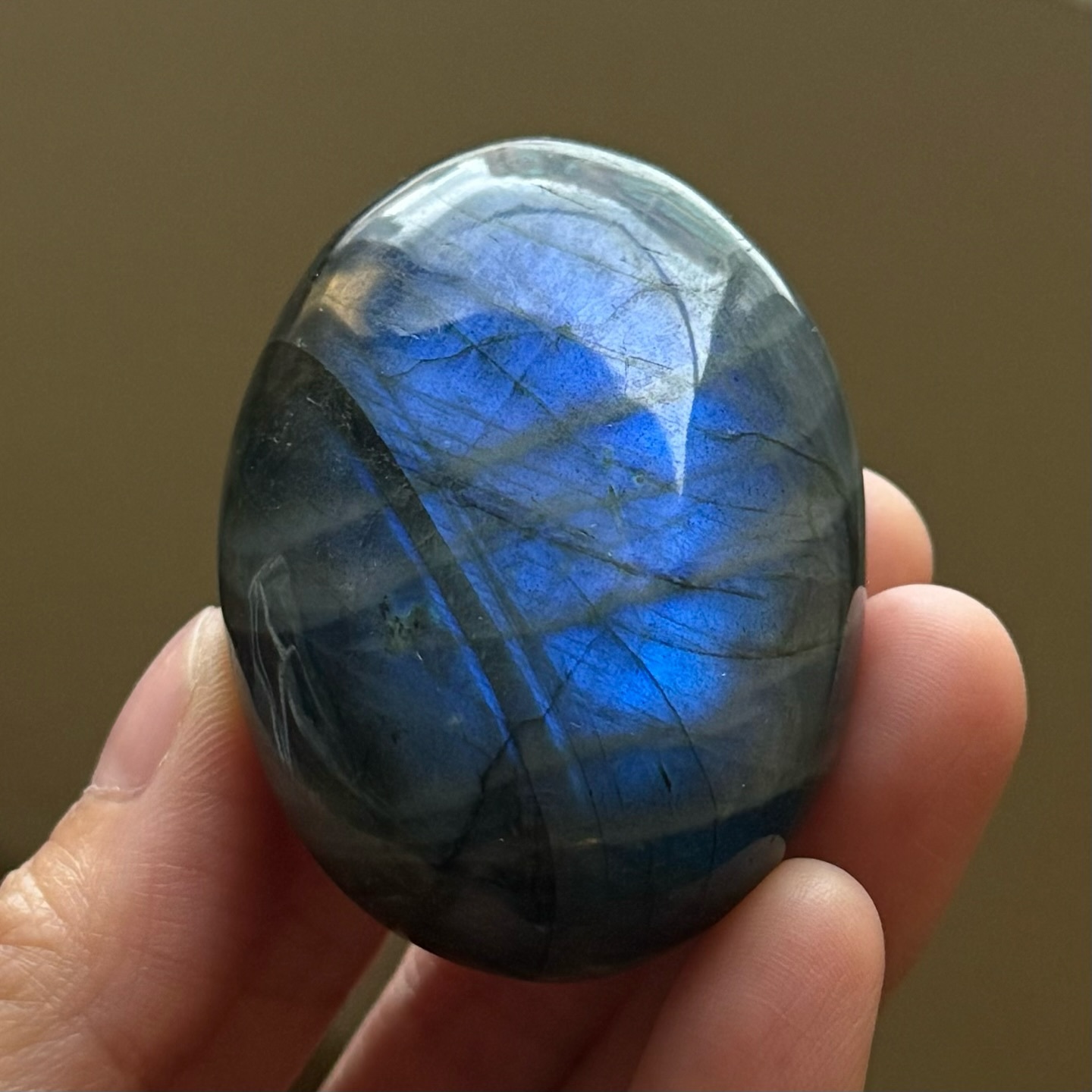 [原石] 魔鬼拉長石 水晶把玩