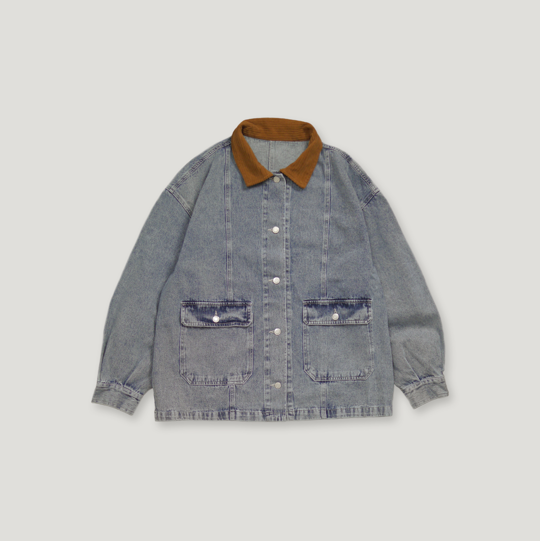 J.P.L. 燈芯絨領丹寧工作夾克 ╭ 2色 ╮