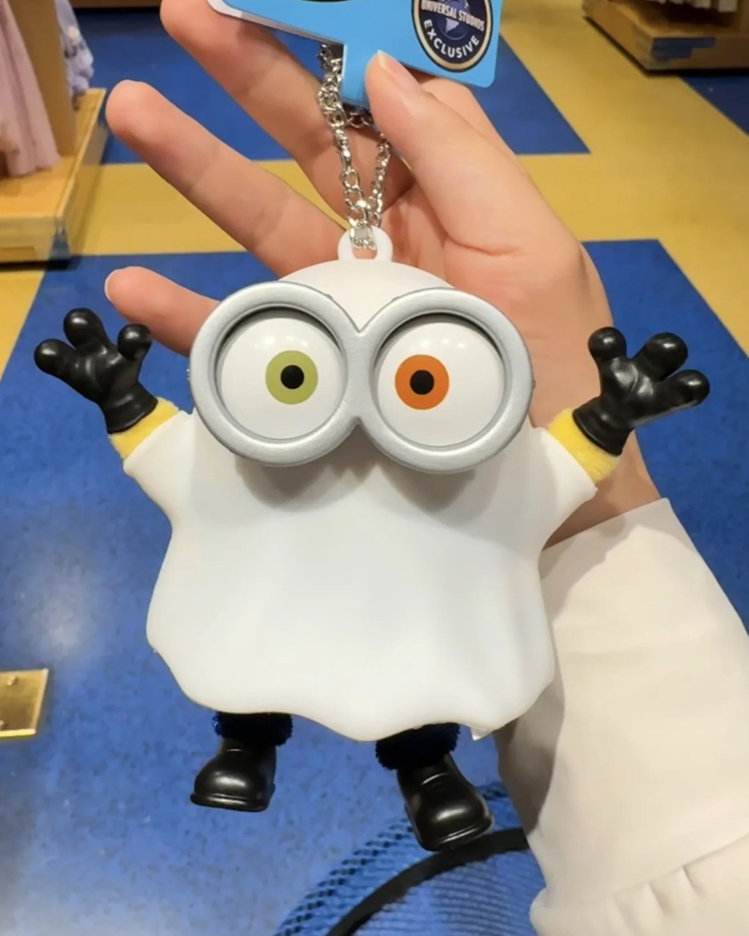 環球影城 代購 正版 萬聖節 小小兵 幽靈 鮑勃夜光掛件