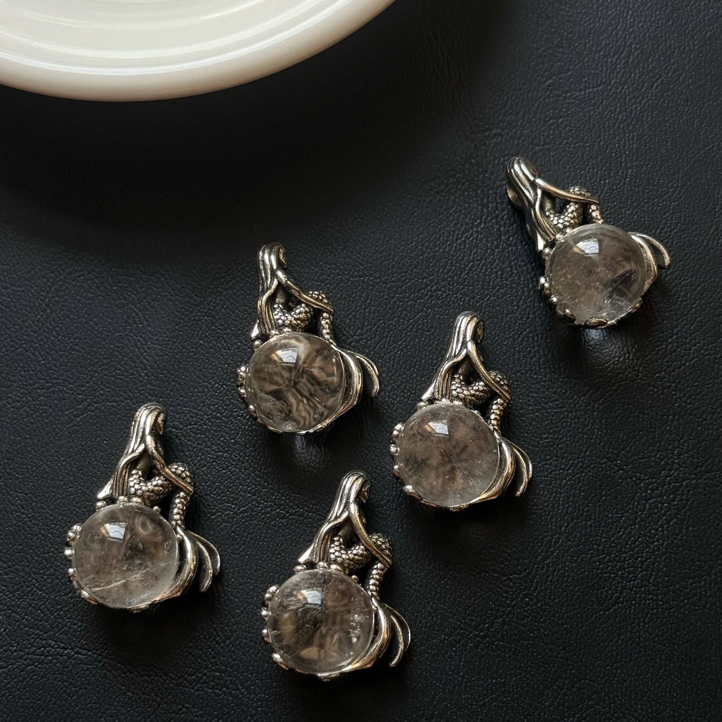 [原石] 白水晶 美人魚 項鍊吊墜