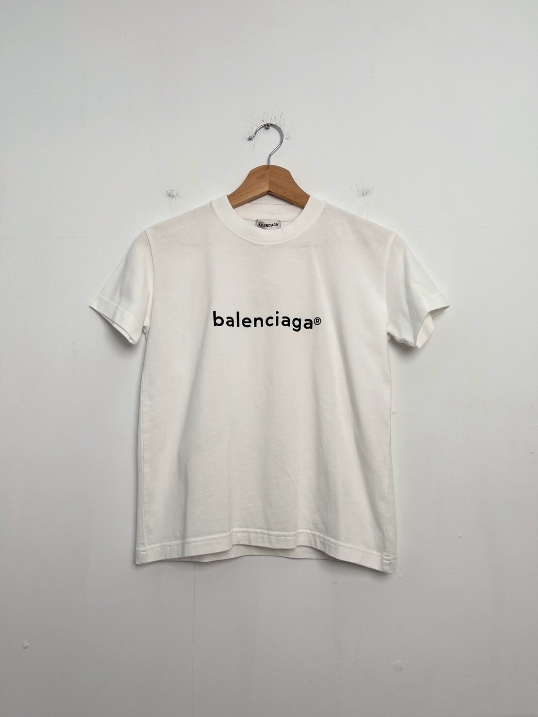 BALENCIAGA Womens New Copyright Fitted T-shirt SIZE S