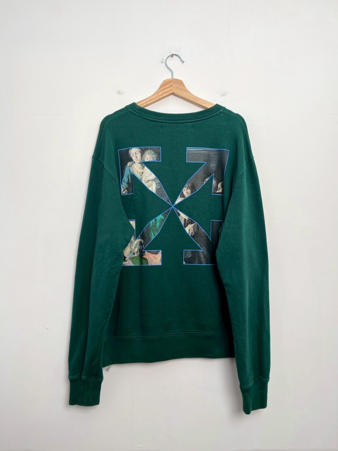 OFF-WHITE Slim Fit Carvaggio Painting Sweatshirt SIZE XL