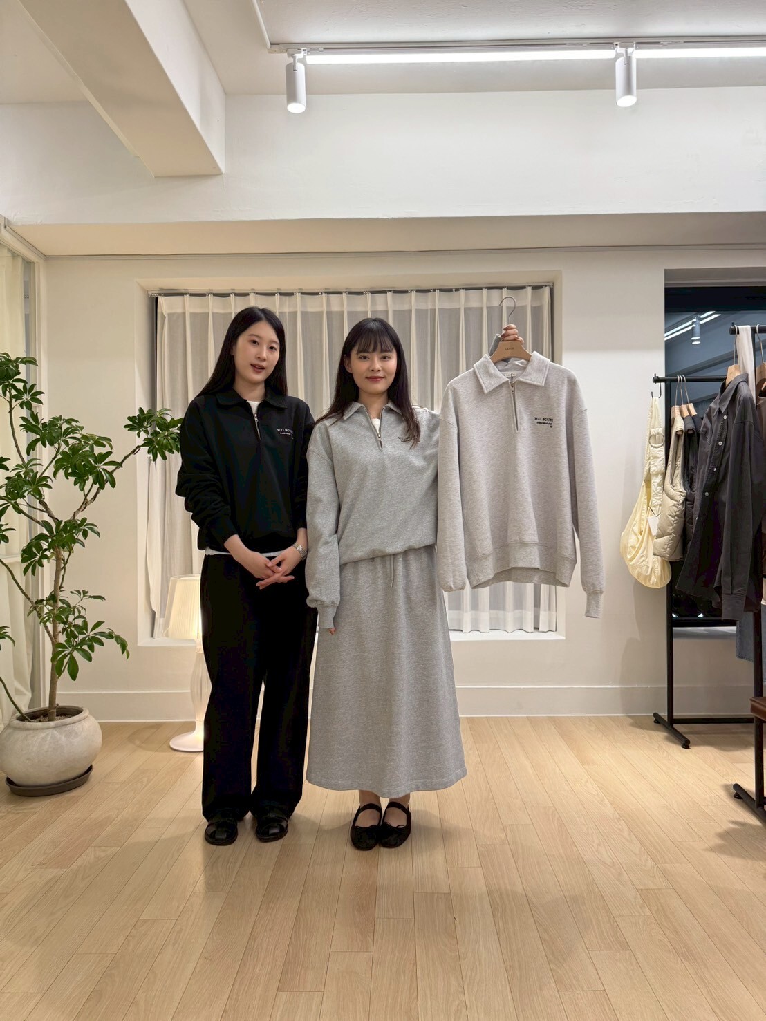 PE5013 慵懶感裡料拉絨墨爾本刺繡上衣