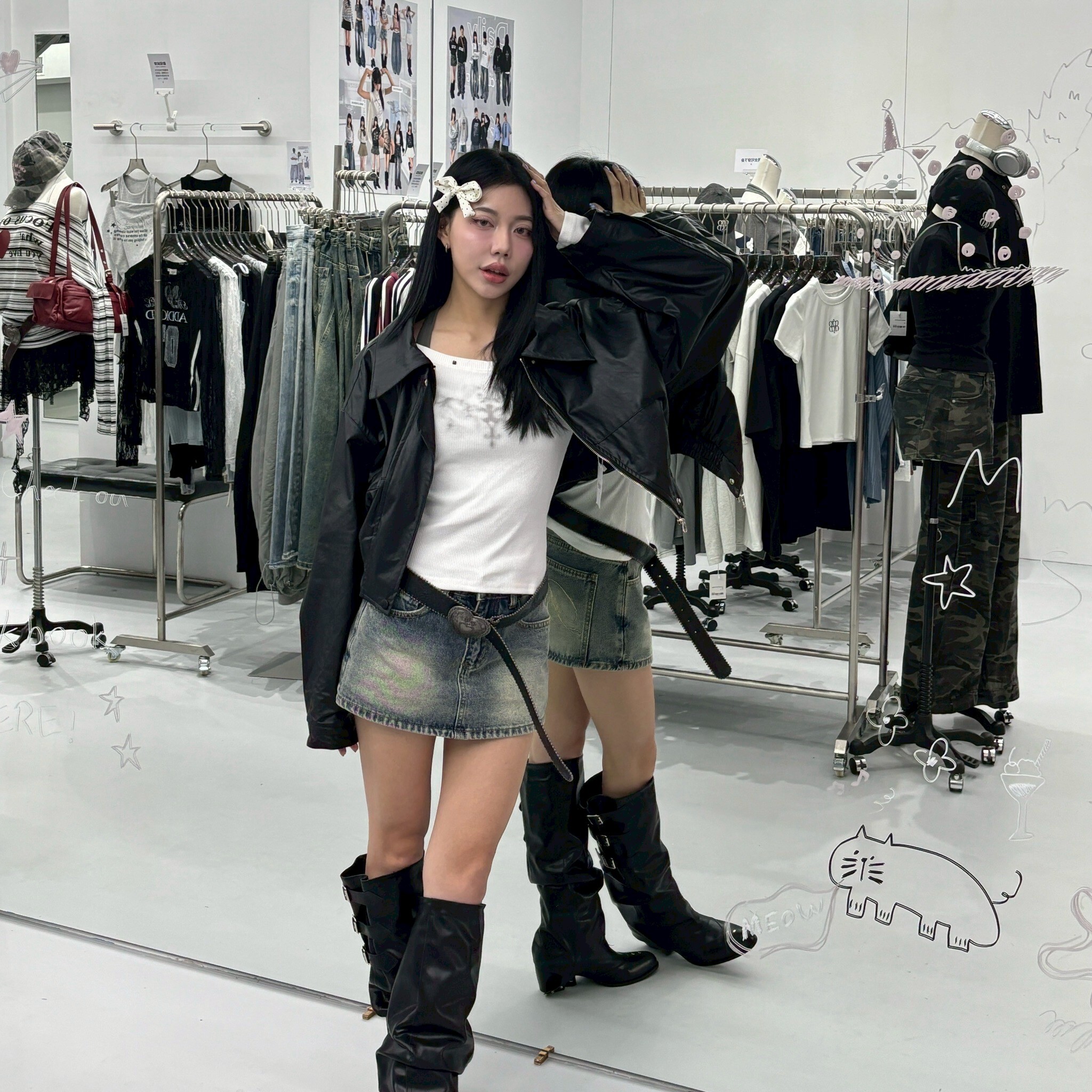 mmb全年無休的酷帥皮外套