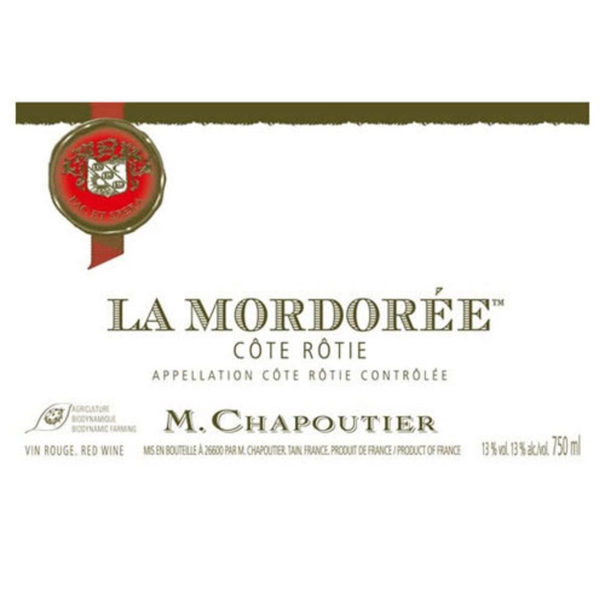 M. Chapoutier Cote Rotie La Mordoree 2006 (RP94)