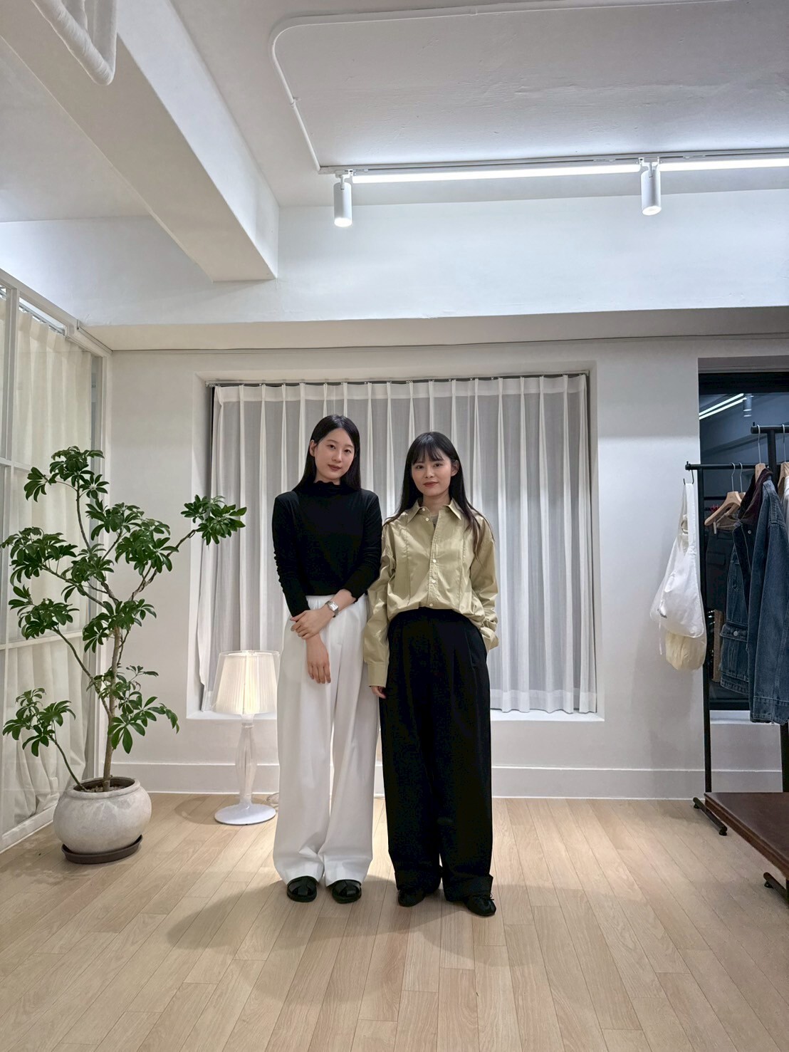 PE5017 全棉壓摺側扣長褲 (S/M)