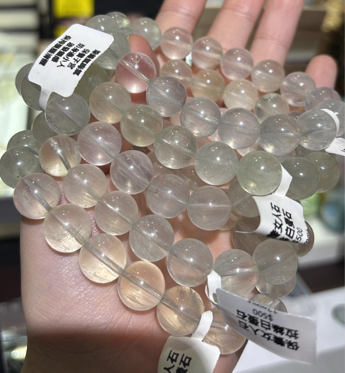 250925 - A87 12mm+拉絲白螢石手串