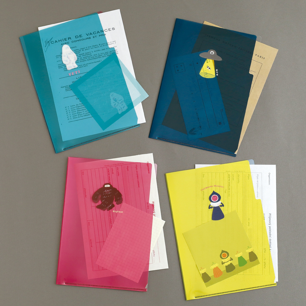 不明物體系列 A5 雙層資料夾 四款｜日本STUDY HOLIC