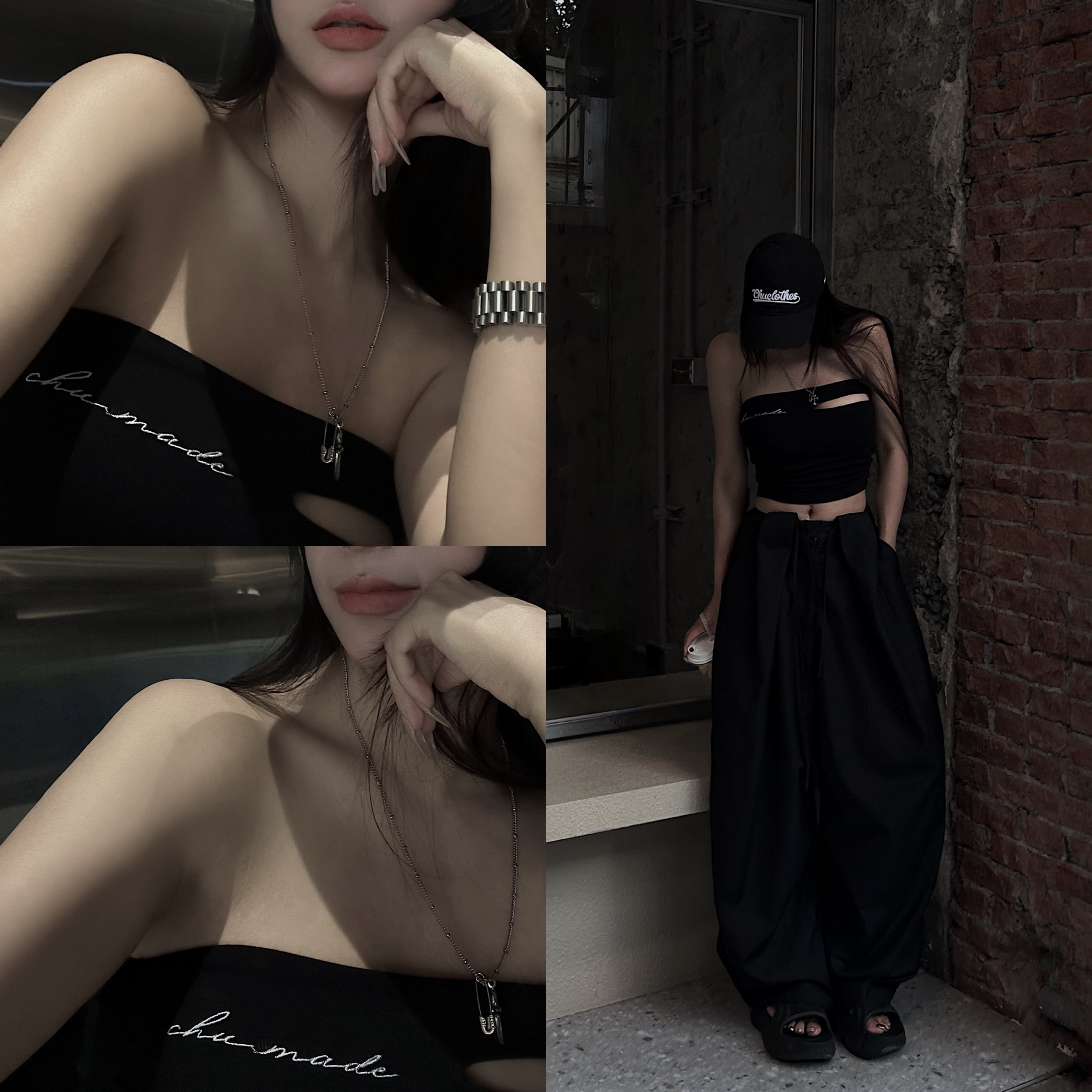 Sep【9.30 PM18:00】𝙘𝙝𝙪-𝙢𝙖𝙙𝙚-訂製款-不被定義，挖洞抹胸Bratop