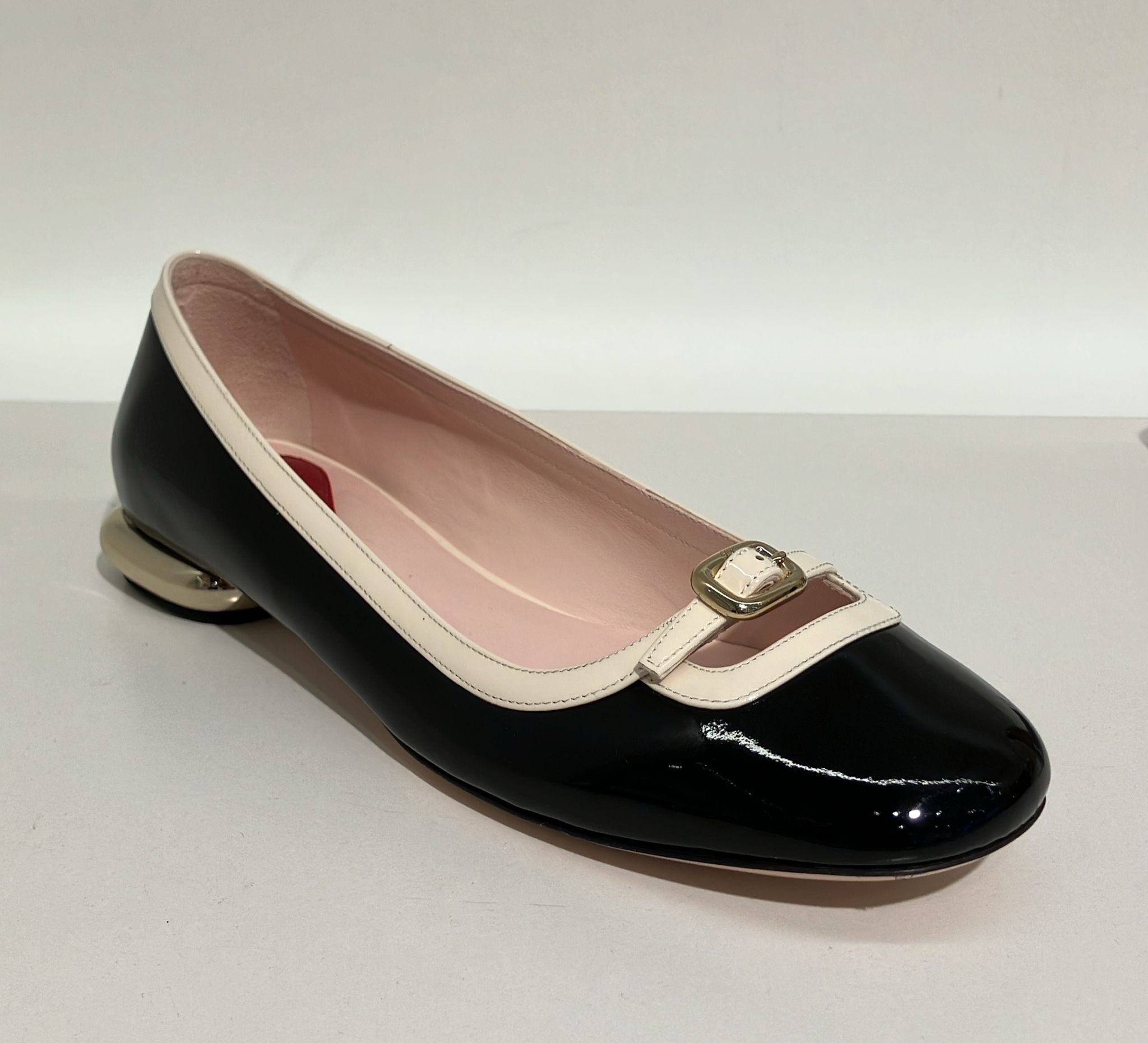 Roger Vivier RV mini choc ballerina flats black