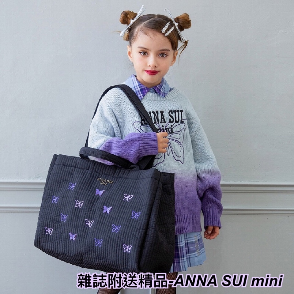 雜誌附送精品-ANNA SUI mini  2 way tote bag