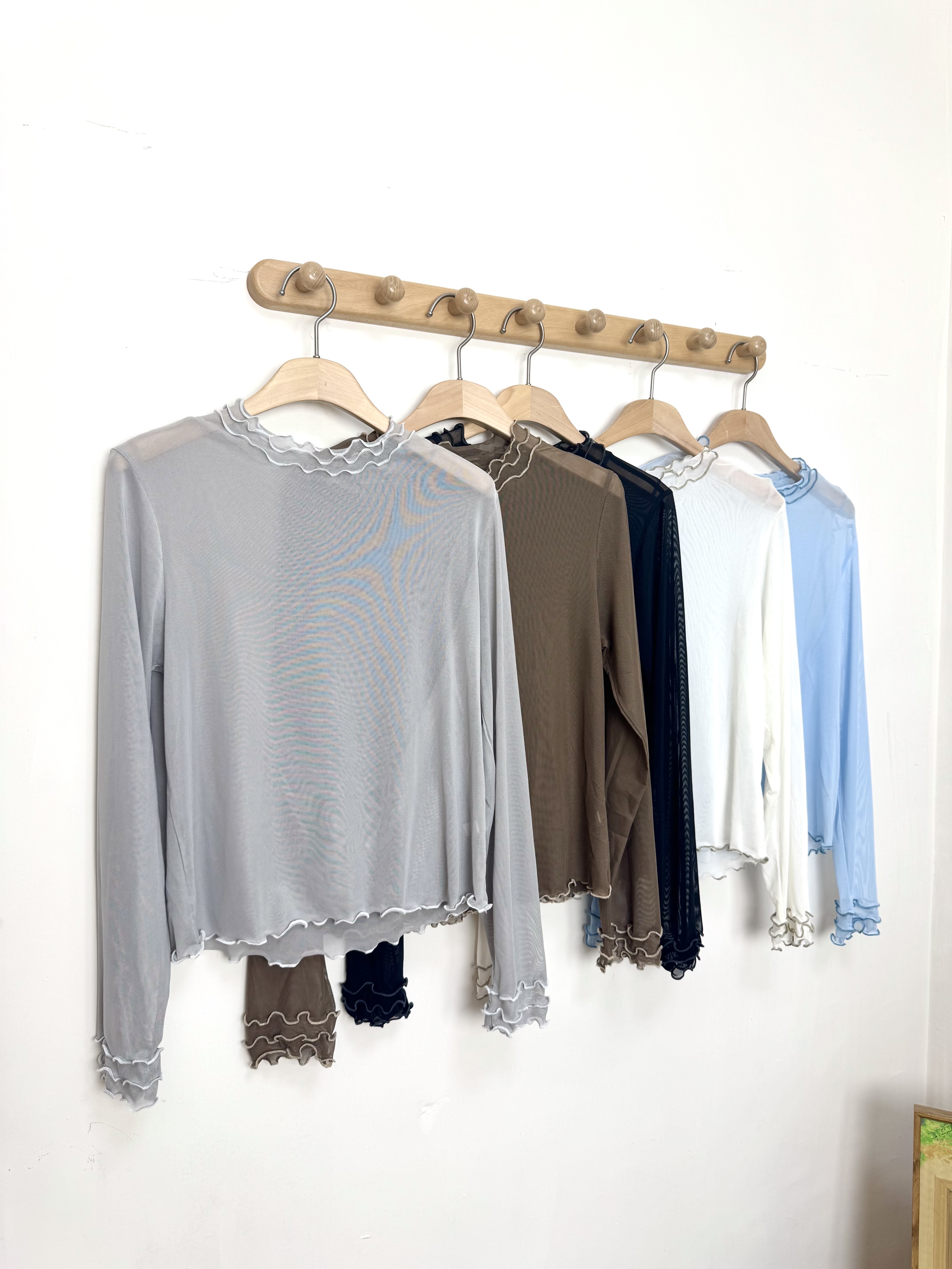 千層Ruffle親膚Top