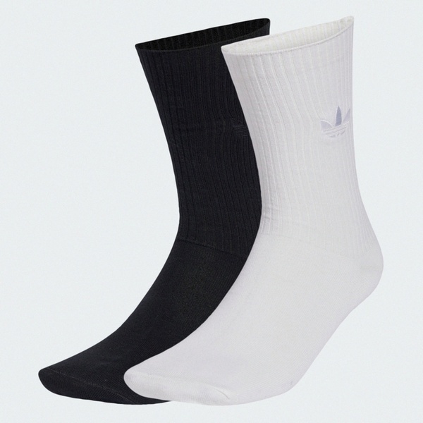 Adidas 愛迪達 Ev.ic Cr So 2pp JW8000 中筒襪 2雙入 白 黑