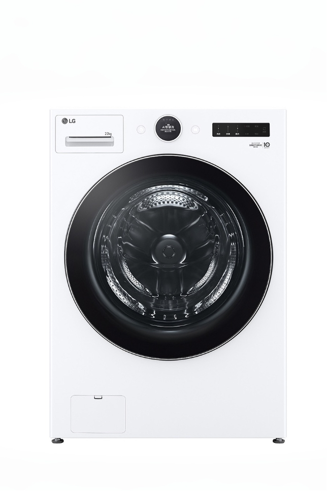 【LG】蒸洗脫｜22公斤｜AI DD™蒸氣變頻滾筒洗衣機｜冰瓷白｜WD-S22FW