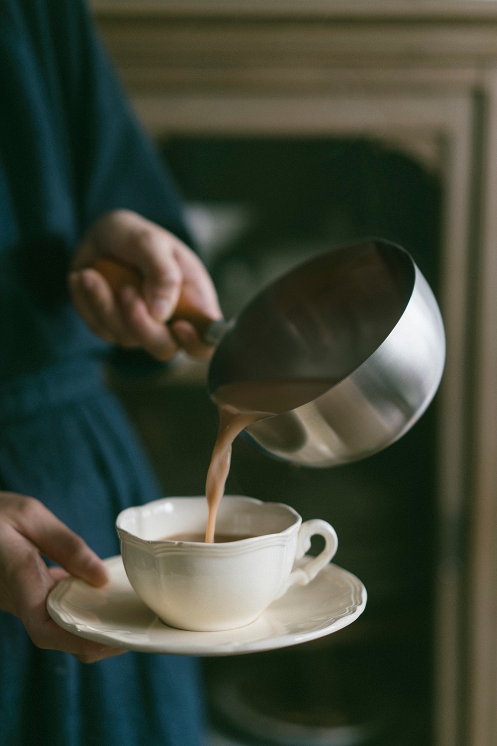 相澤工房AIZAWA日本製18-8不鏽鋼雙口片手牛奶鍋