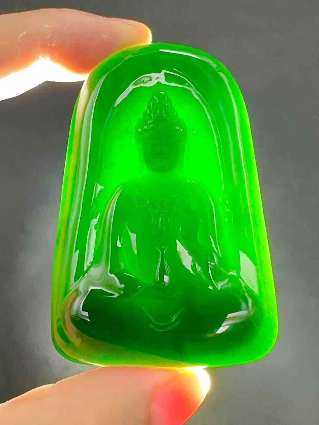 翡翠墨翠正裝觀音,天然翡翠A玉, 緬甸玉, Jade, Jadeite