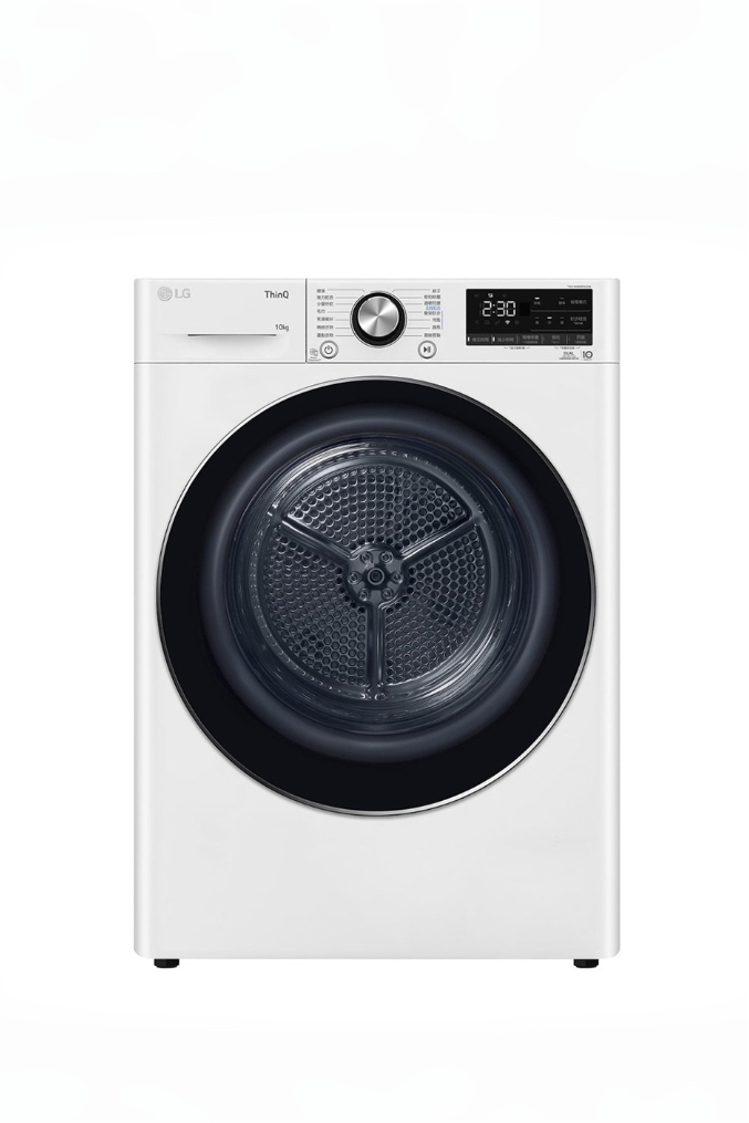 【LG月租美好計畫】10公斤｜免曬衣乾衣機｜冰瓷白|WR-100VW
