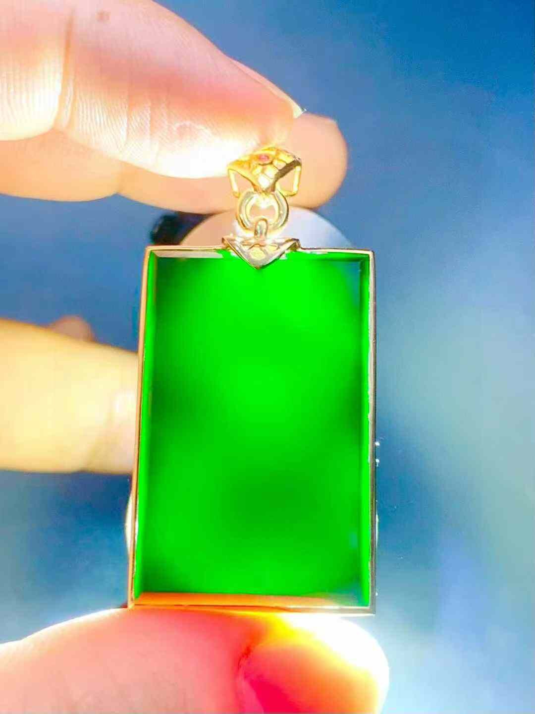 995964 翡翠墨翠平安無事牌