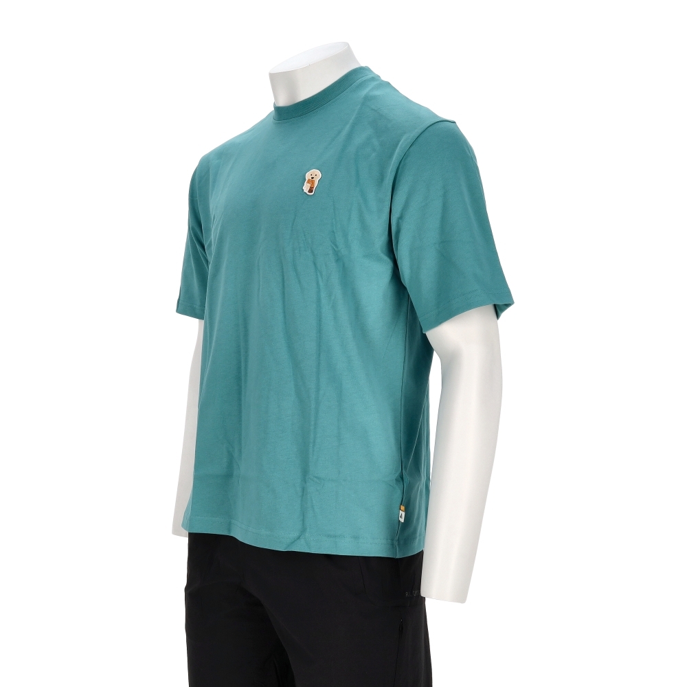 Adidas M Dog Sock T 男款 藍綠色 狗狗 印花 寬鬆 棉質 T恤 休閒 短袖 JL9242