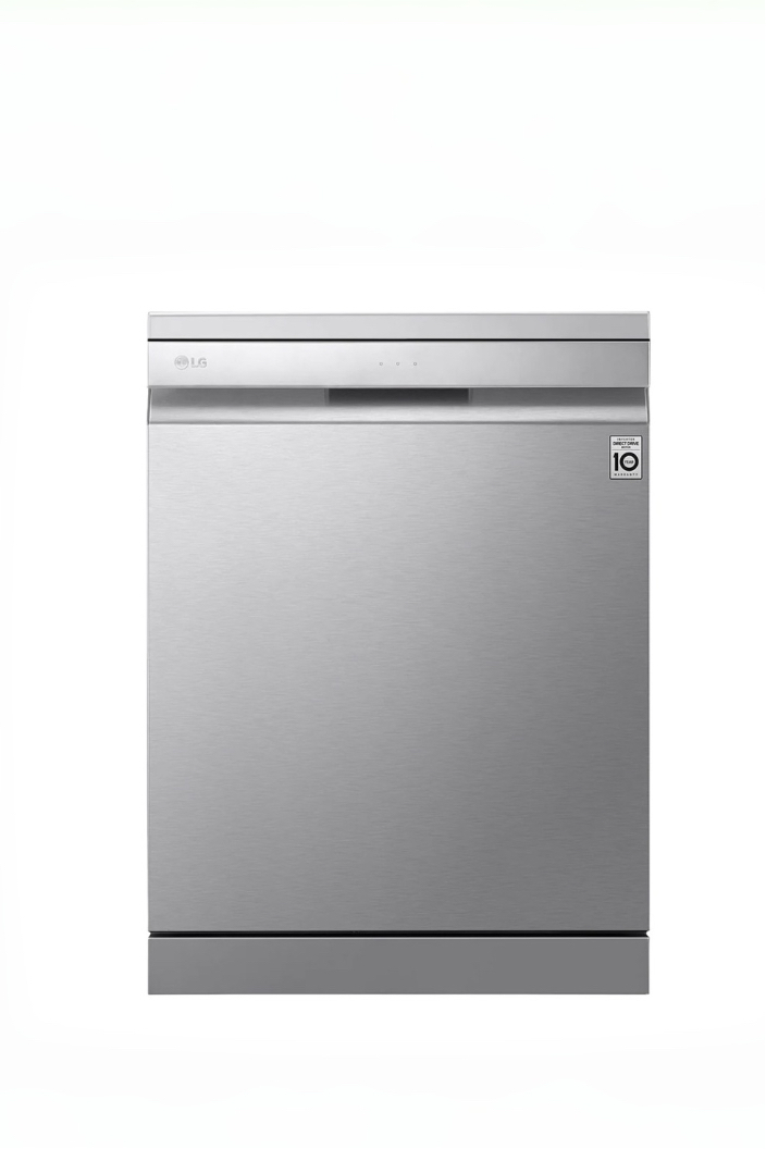 【LG】自動開門｜14人份｜ QuadWash™ Steam四方洗蒸氣洗碗機｜消光銀｜DFB335HS