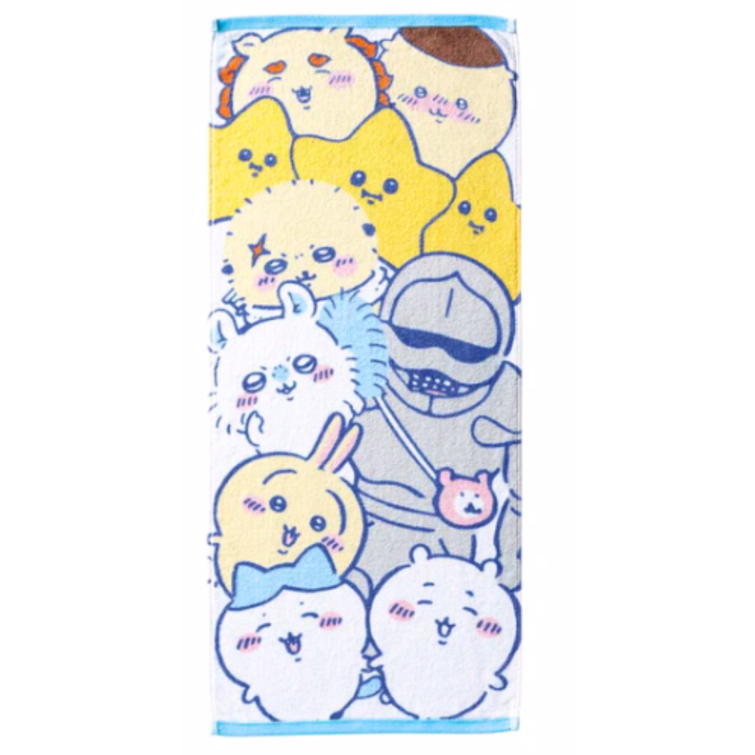 日本 Chiikawa 純棉長毛巾(藍) 80x34cm