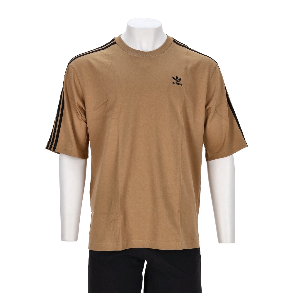 Adidas Oversize Tee 男款 卡其色 寬鬆 圓領 棉質 T恤 休閒 短袖 JY1397