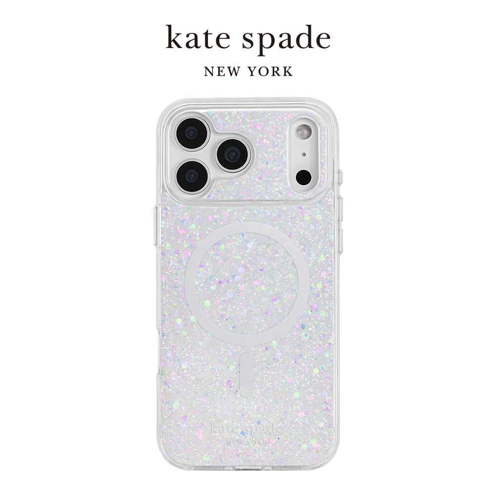 【kate spade】 iPhone 17 系列 精品磁吸防摔手機殼 銀河星鑽