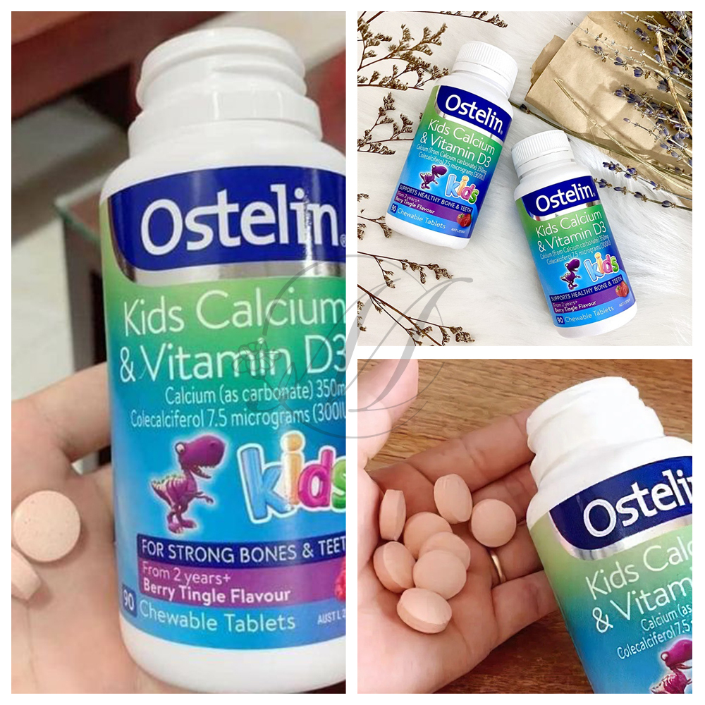 澳洲Ostelin兒童D3 鈣咀嚼片90粒