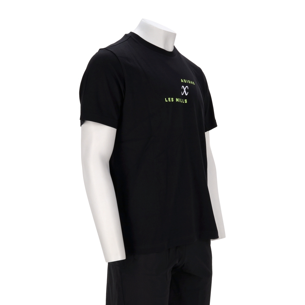 Adidas M Lm Fit G T 男款 黑色 寬鬆 印花 T恤 休閒 短袖 KE7820