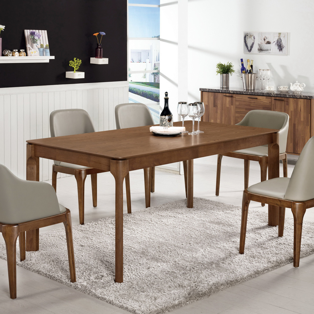 艾倫現代簡約6尺實木餐桌