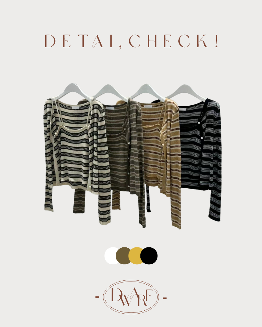 COME BACK!《KR》横紋薄身親膚套裝