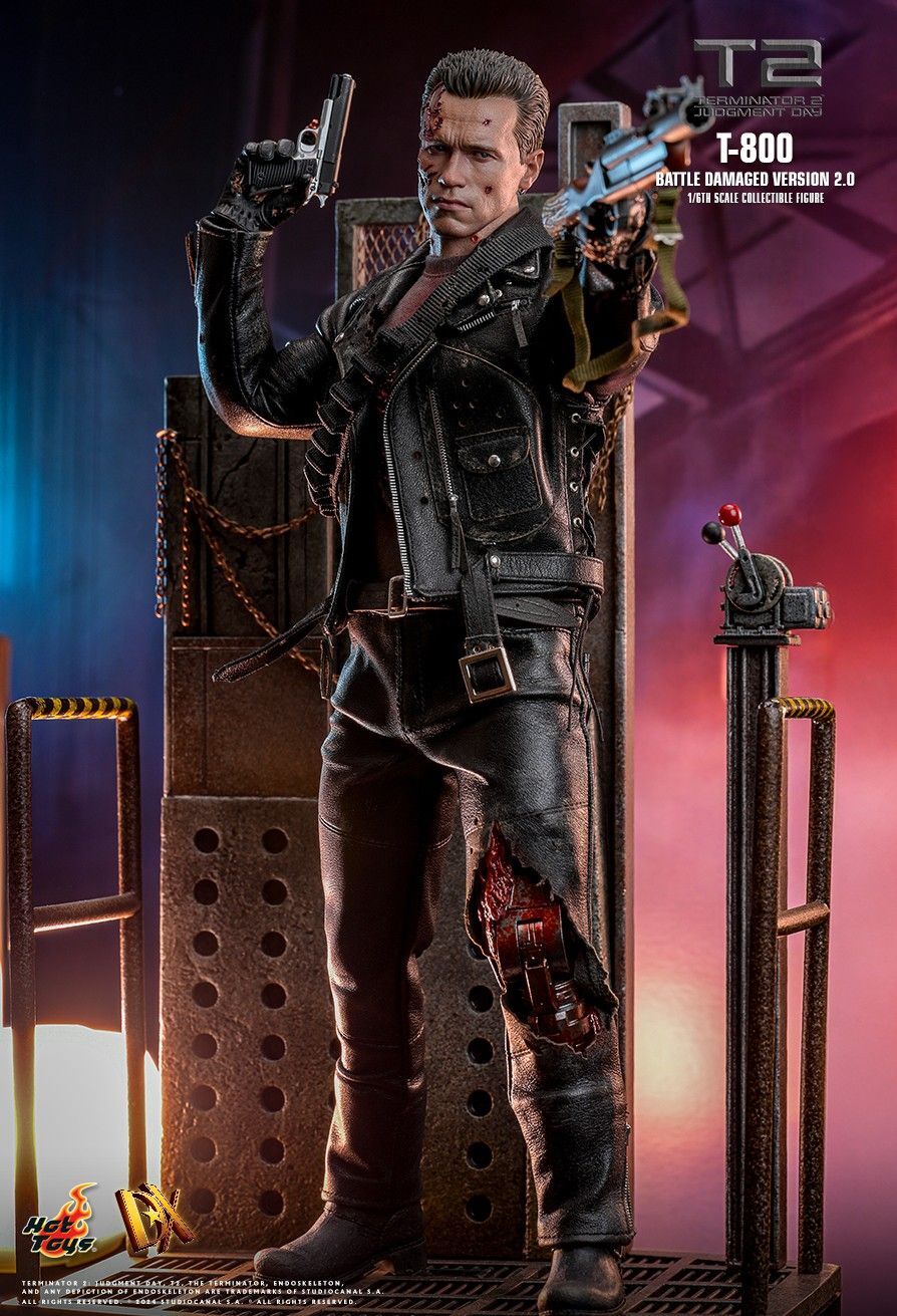 hottoys DX46 Terminator 2: Judgment Day T-800 (Battle D