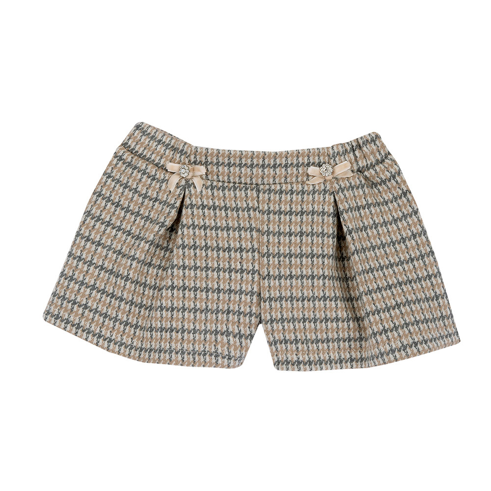 泰迪世家-千鳥格短褲