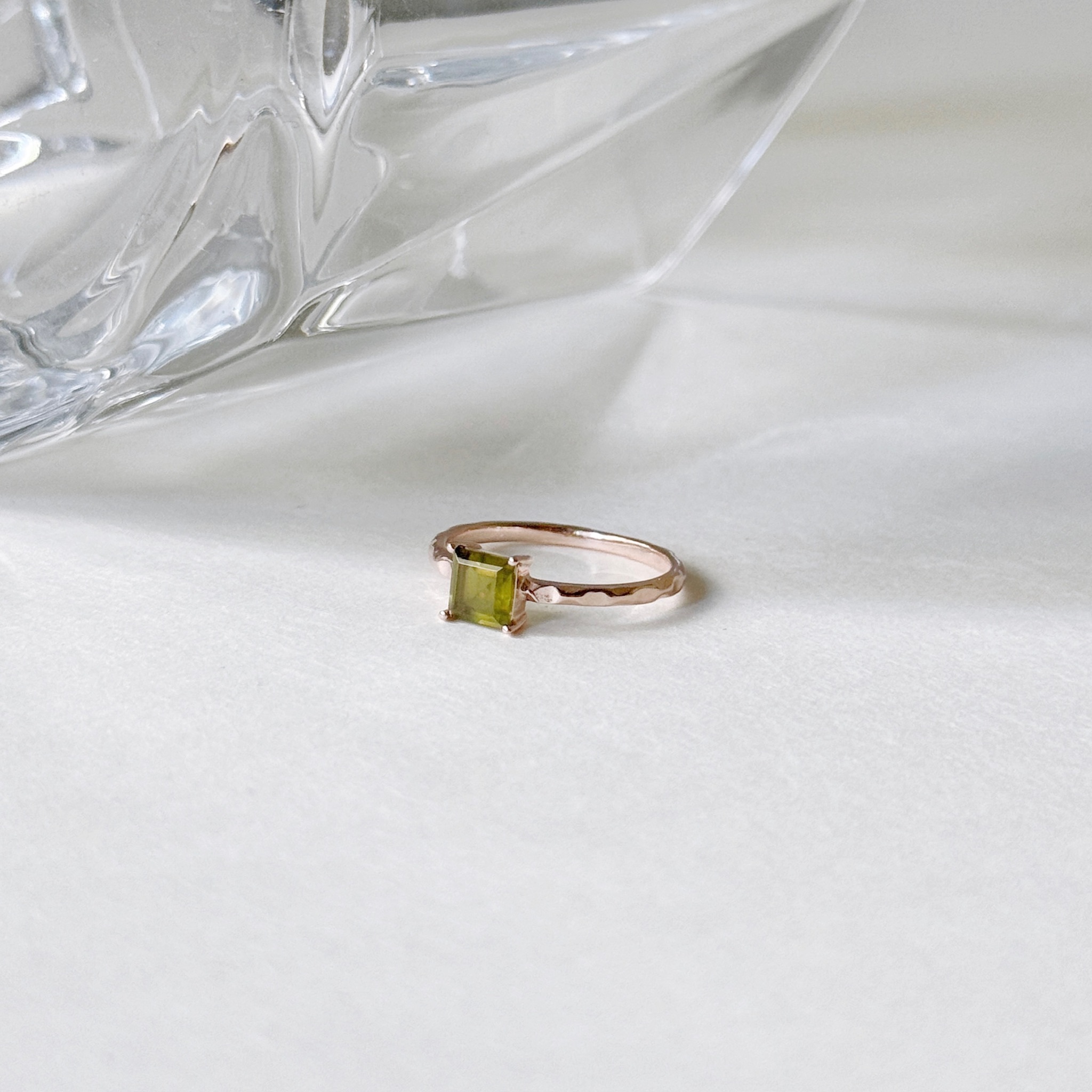 Square維蘇威石戒指