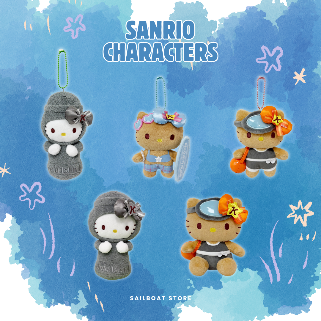 #現貨供應 🇰🇷韓國濟州島限定 三麗鷗 曬黑凱蒂貓 海女造型 吊飾娃娃