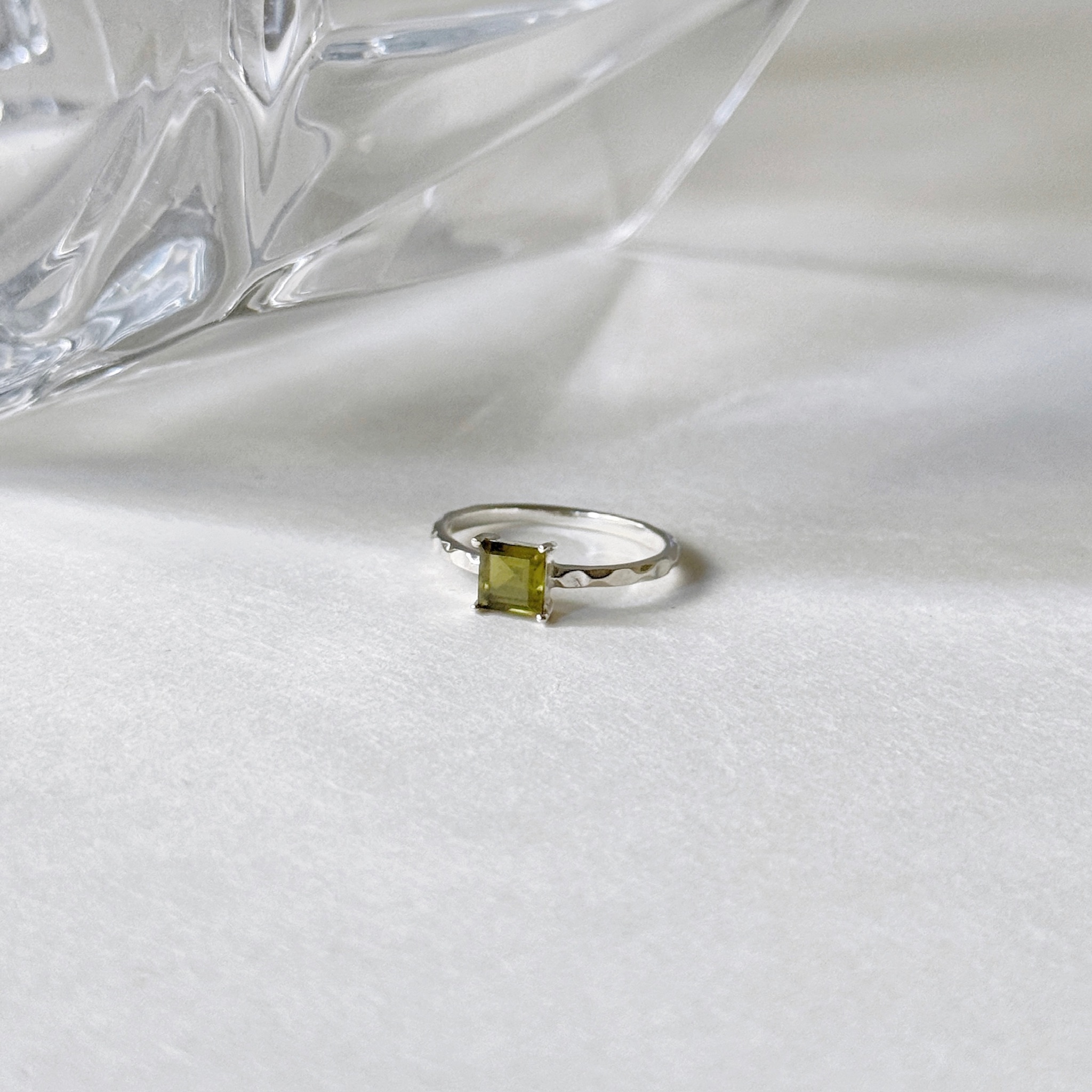 Square維蘇威石戒指