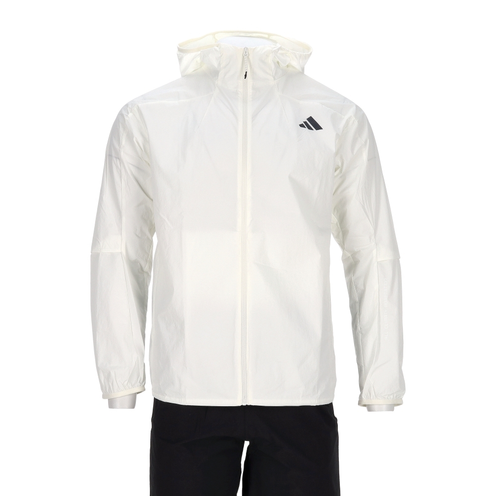 Adidas Th Lw Wv Jkt 男款 白色 輕量 機能 連帽外套 休閒 夾克 外套 KB5159