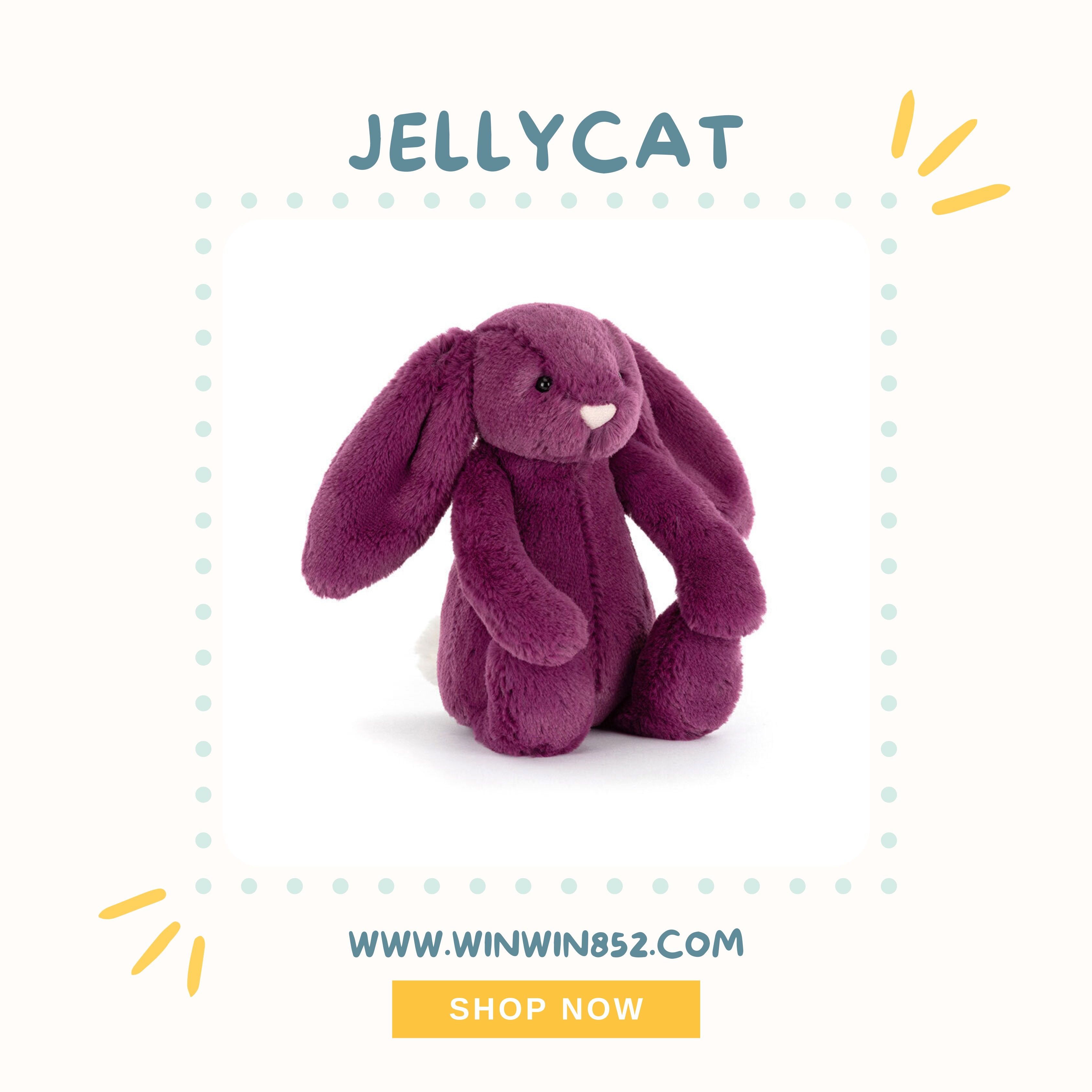 Jellycat Bashful Allium Bunny 18cm