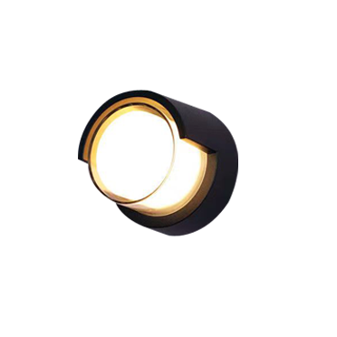 LED 戶外壁燈 15W 三色可調  黑影圓(半遮款)