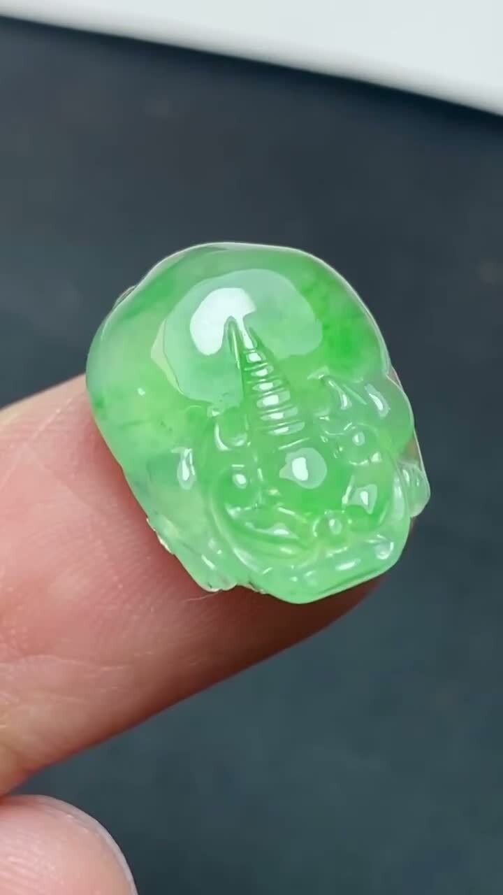 991034 翡翠高冰飄綠貔貅