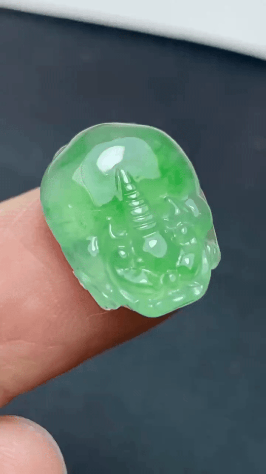 991034 翡翠高冰飄綠貔貅