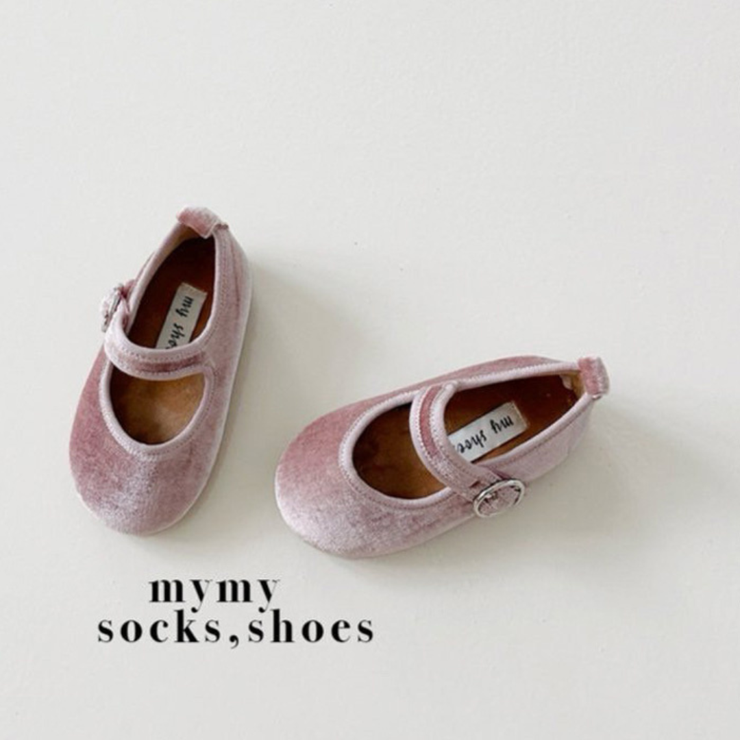 韓國 mysocks 粉色復古瑪莉珍鞋