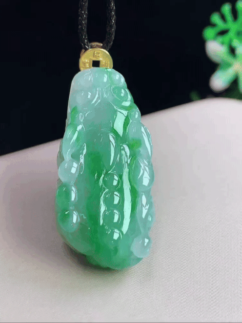 994035 翡翠飄綠貔貅