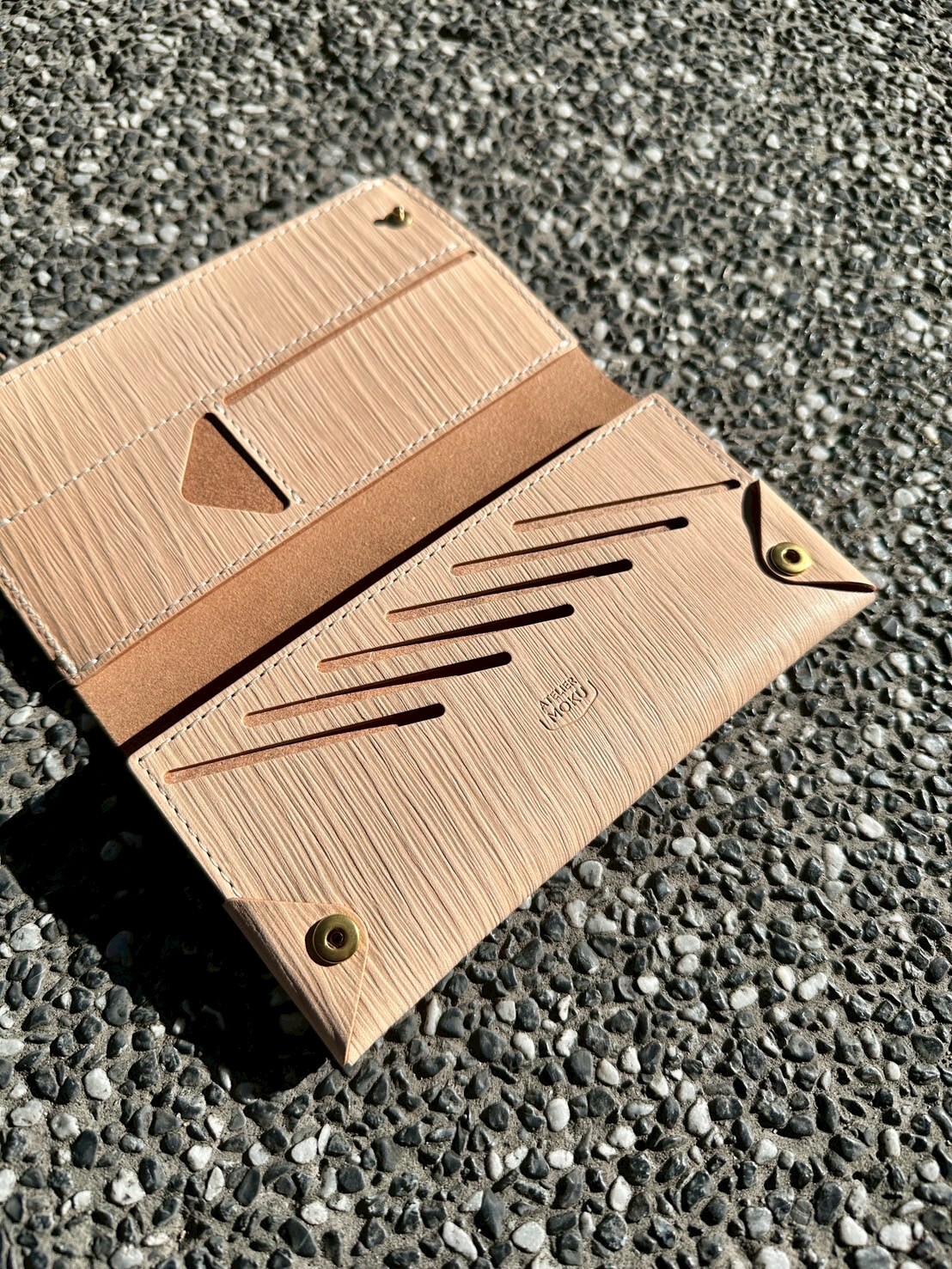 [ATELIER MOKU] 小而薄的長皮夾 | UNO ver.2 Mokume