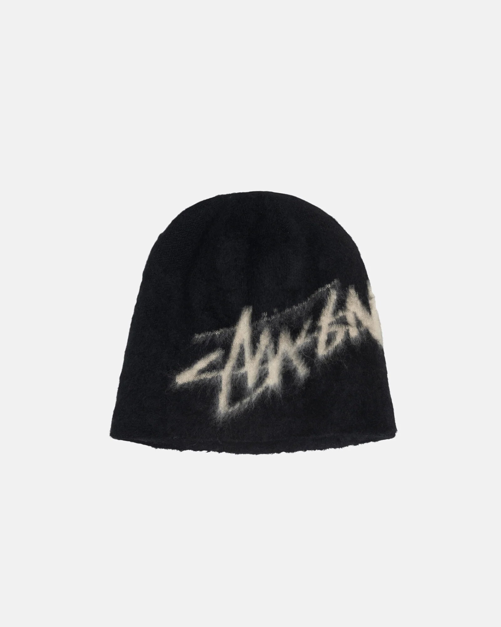 Stussy 冷帽 SKULLCAP BRUSHED OUT STOCK  Black / 馬海毛