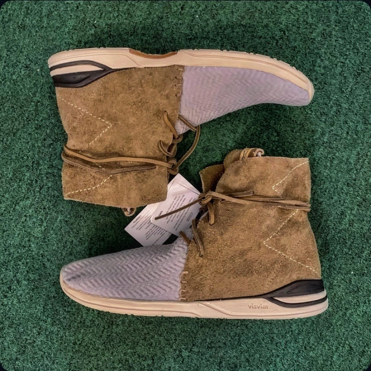 ON SALE: VISVIM HURON MESH MOC HI-FOLK - GREY/BROWN SIZE 10 IN STOCK NOW (現貨發售中)
