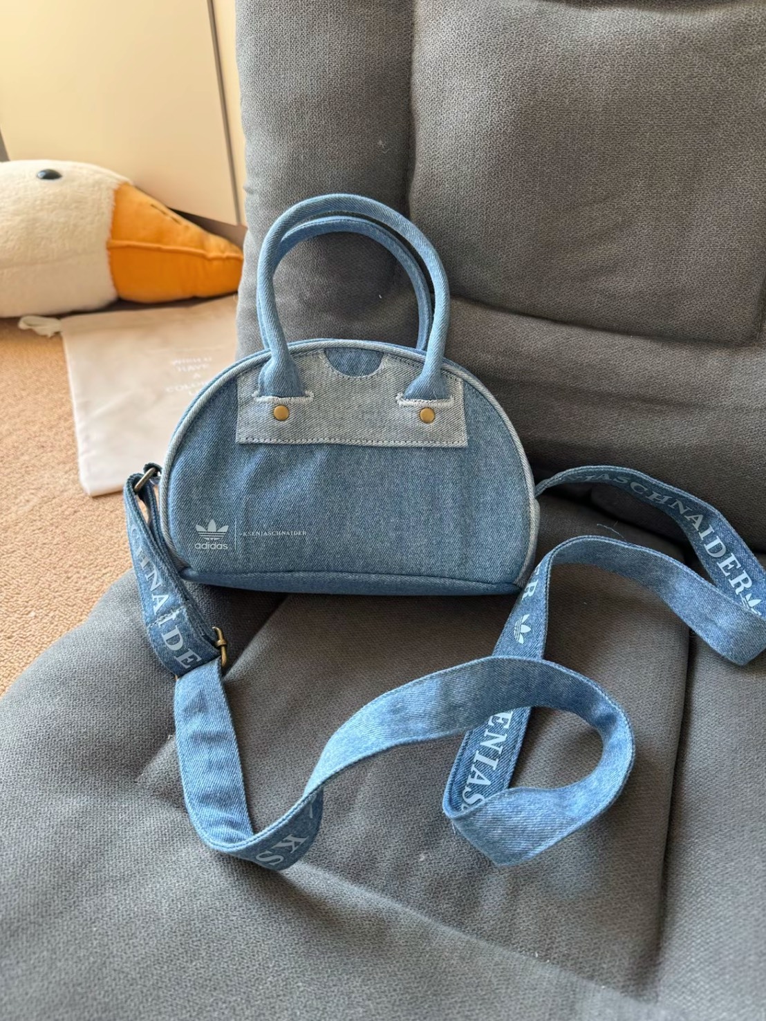 ADIDAS X KSENIA SCHNIDER BOWLING 聯名款 牛仔 保齡球包 迷你款