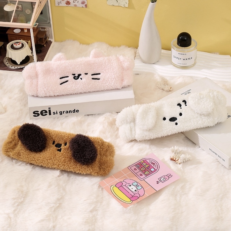 《09263》趣味狗狗吸水洗臉髮帶