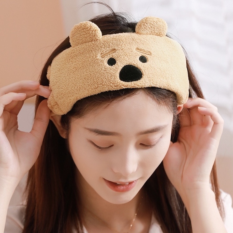 《09264》小熊耳朵款洗臉髮帶