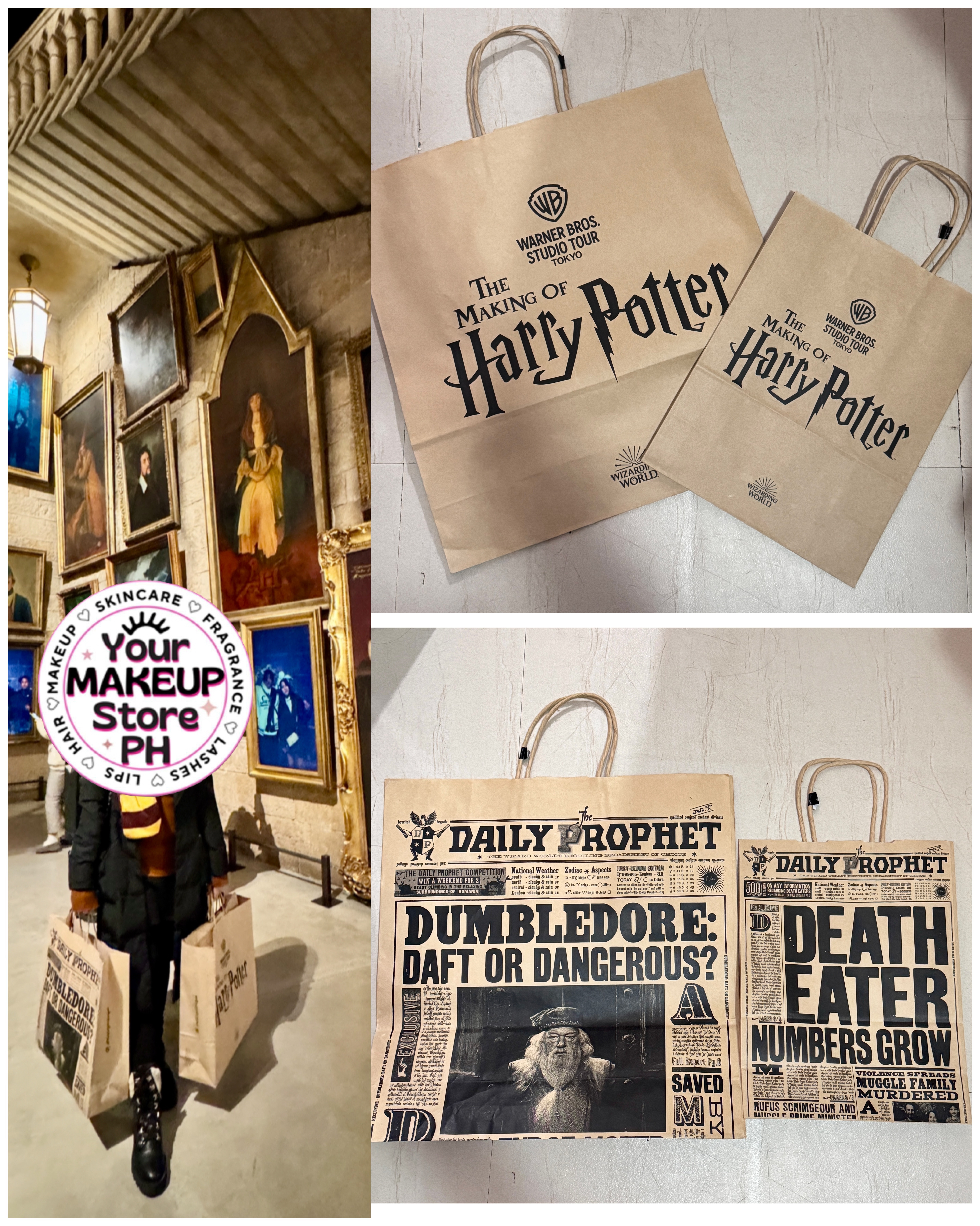 JAPAN Harry Potter Studio Tour DAILY PROPHET Paper Bag